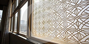 Abstract pattern on a window