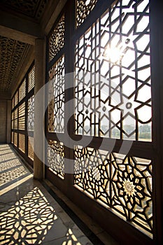 Abstract pattern on a window