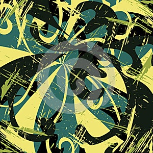 Abstract color pattern in graffiti style Quality vector illustration for your design photo