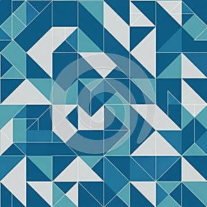 Abstract pattern with a grid of triangles and parallelograms