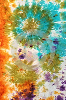 Abstract pattern on handmade silk batik