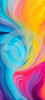 abstract pattern illustration with waves of colors mixed with pastels