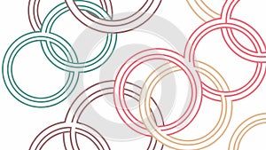 Abstract pattern with layered circular shapes and lines, vector design Generative AI