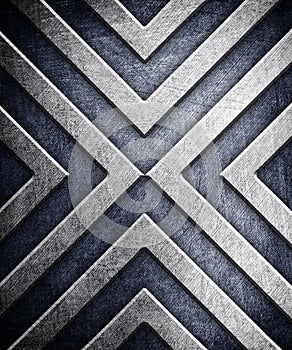 Abstract pattern on metal background