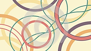 Abstract pattern of multiple circles vector design Generative AI