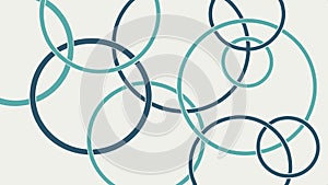 Abstract pattern of overlapping circular shapes vector design Generative AI