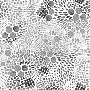 Abstract pattern in retro memphis style. Organic background