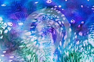 Abstract pattern of salt blue batik