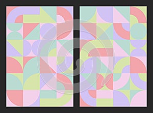 Abstract Pattern Scandinavian Style Light Color