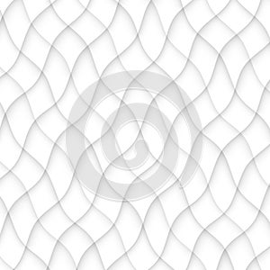 abstract pattern seamless. white texture. wave wavy modern geometric white background. interior design wall 3d vector