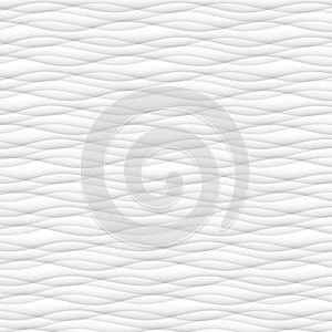 abstract pattern seamless. white texture. wave wavy modern geometric white background. interior design wall 3d vector