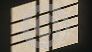 Abstract Shadow Pattern on a Wall from a Window
