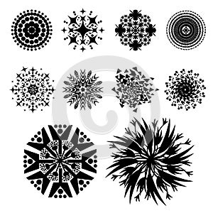 Abstract pattern shapes, Mandala