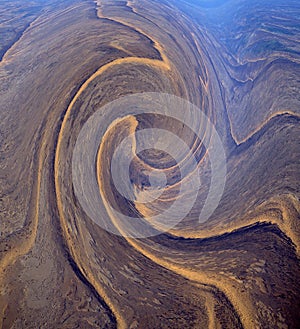 Abstract pattern of the The Simpson desert