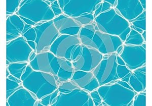 Abstract pattern of sunlight reflecting on rippling blue water surface