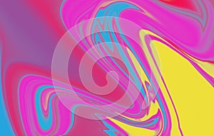 Abstract pattern. Texture with wavy, curves lines. Bright dynamic background with colorful