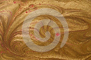 Abstract pattern, Traditional Ebru art. Color ink paint with waves. Marble background. Cultures, handmade.