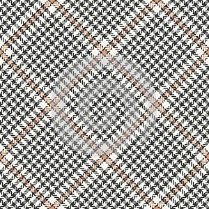 Abstract pattern tweed in grey and beige for textile print. Seamless herringbone textured glen check plaid background for jacket.