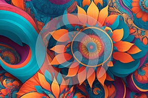 Abstract Pattern: Vibrant Colorful art