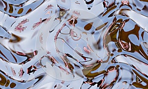 Abstract pattern with wave on floral theme. Artistic image processing created by photo of Cherry Prunus cerasus.Beautiful multicol