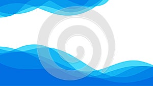 Abstract patterns blue sea ocean wave banner vector background