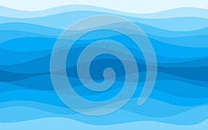 Abstract patterns of the deep blue sea ocean wave banner vector background