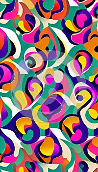 Abstract patterns, Design an abstract pattern with a unique and eye-catching pattern. AI-Generated