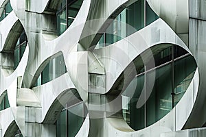 Abstract patterns formed by urban infrastructure and architecture