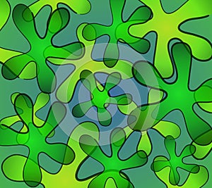 Abstract Patterns Green Blue 2