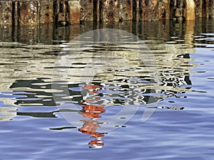 Abstract Patterns in Harbour Reflections