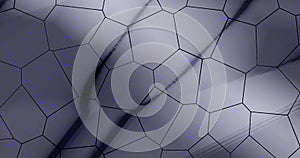 An Abstract Representation of Interconnected Cellular Structures Evoking Organic Growth Patterns