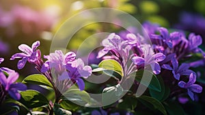 Abstract Patterns: Vibrant Purple Flowers in Nature