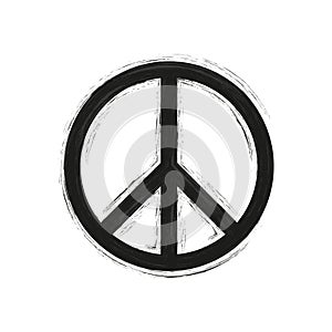 Abstract peace sign. Vector illustration. EPS 10.