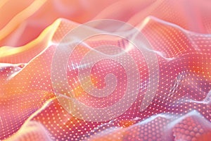 Abstract peach fuzz color mesh gradient background