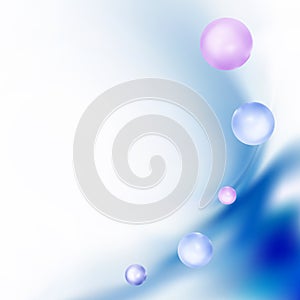 Abstract pearl background Blue wave background eps10