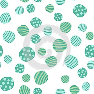 Abstract pebble seamless pattern. Hand drawn stones wallpaper