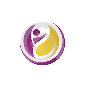 Abstract People Logo design vector Charity Community Healthy Icon Elements Symbol