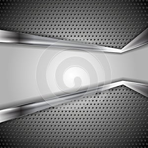 Abstract perforated metal background