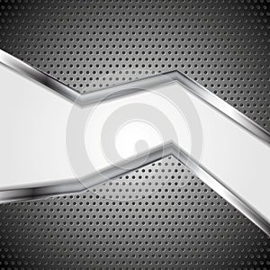 Abstract perforated metal vector background