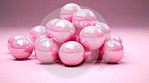 abstract photo background featuring an enchanting arrangement of pink balloons
