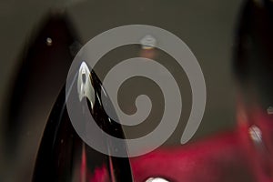 Abstract photo of blown glass