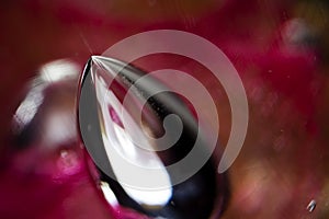 Abstract photo of blown glass