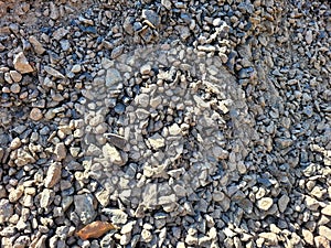 abstract photo of a pile of gravel