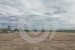 Empty airport airfield photo