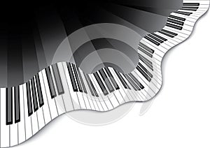 Abstract piano keyboard