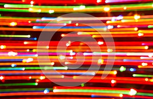 Abstract picture of bright colored dynamic lights