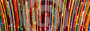 Abstract picture of bright colored dynamic lights