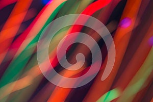 Abstract picture of bright colored dynamic lights