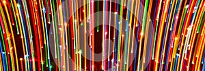 Abstract picture of bright colored dynamic lights