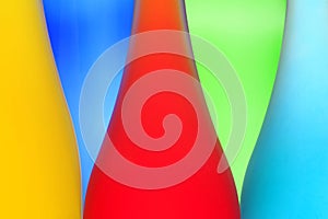 Abstract picture with color bottles